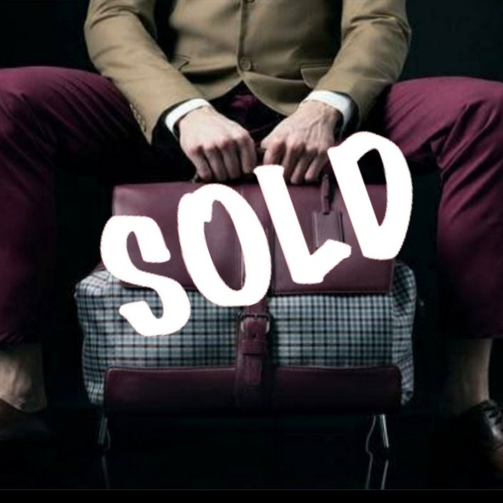 🧳Brioni Leather/Silk Weekender ✈Jet Bag MSRP$5500
